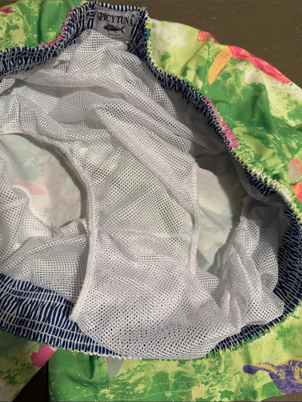 Spicy Tuna X-Large Psychedelic Turtles Swim Trunks